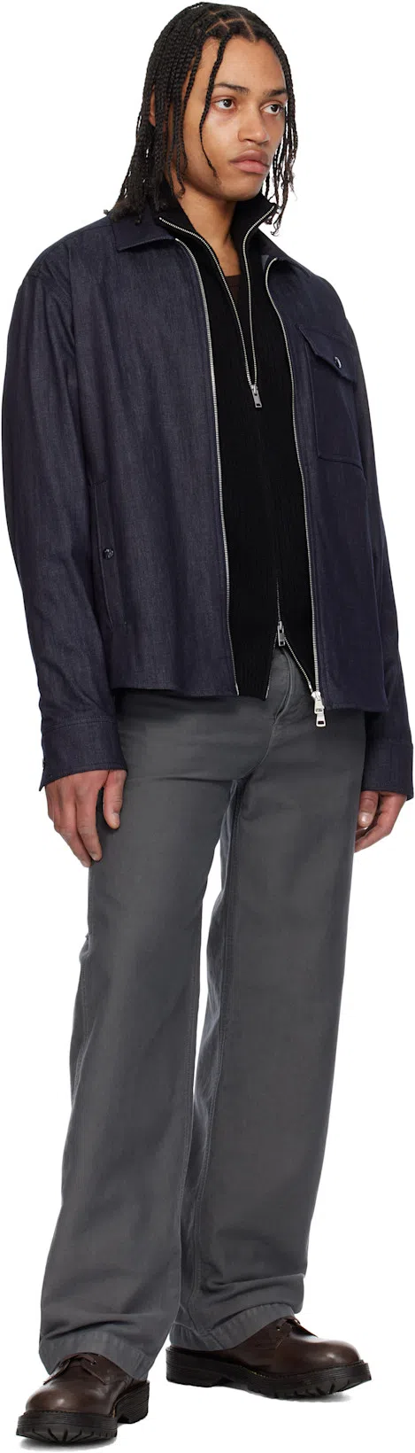 VISVIM Brown Gillespie Folk Boots In Dk.brown