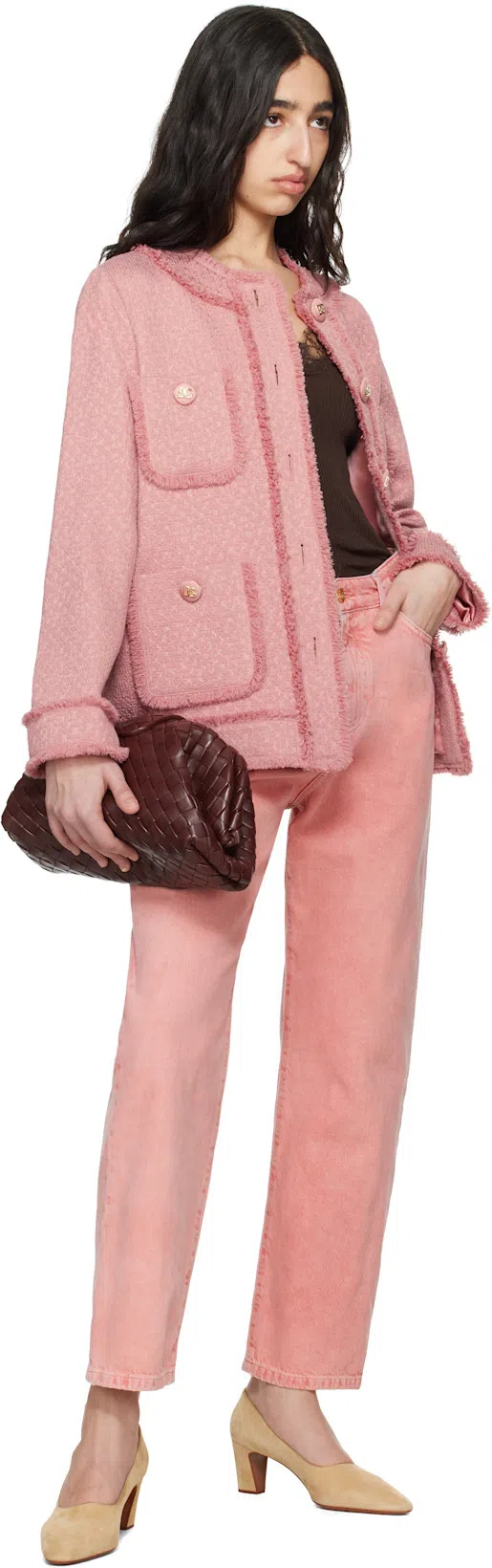 DOLCE & GABBANA Singlebreasted Jacket Rachel In Pink