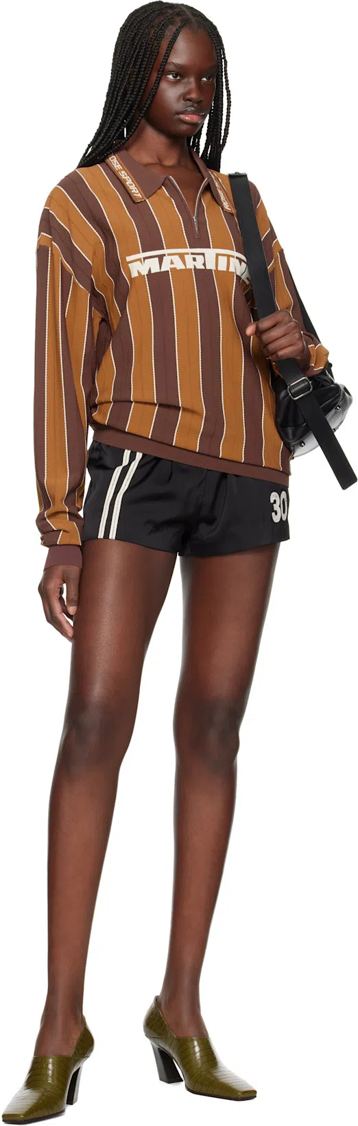 BOTTEGA VENETA Green Lewis Heels In 3310 Olive Oil