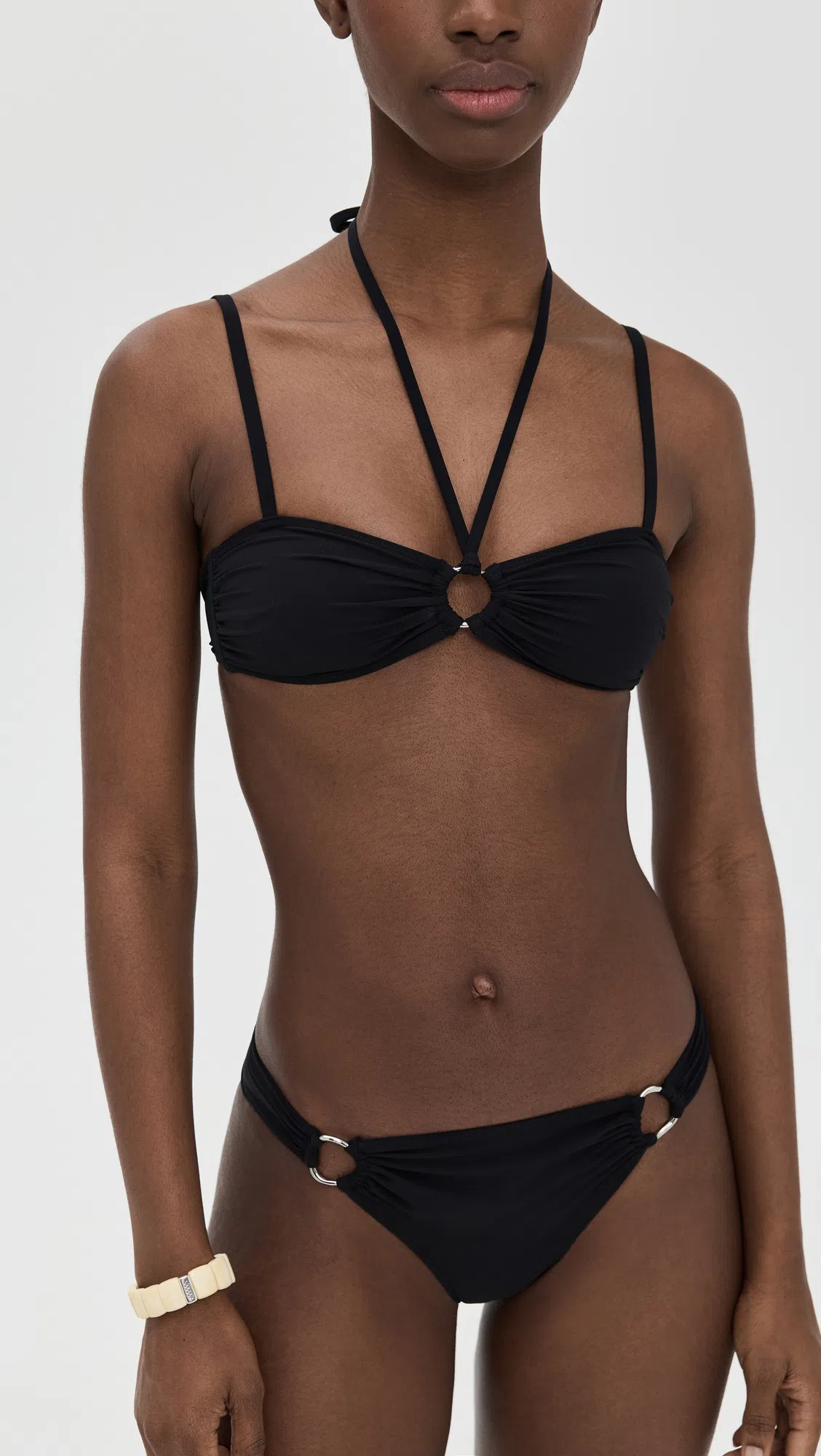 ISABEL MARANT Fayma Twisted-front Bikini Top In Black
