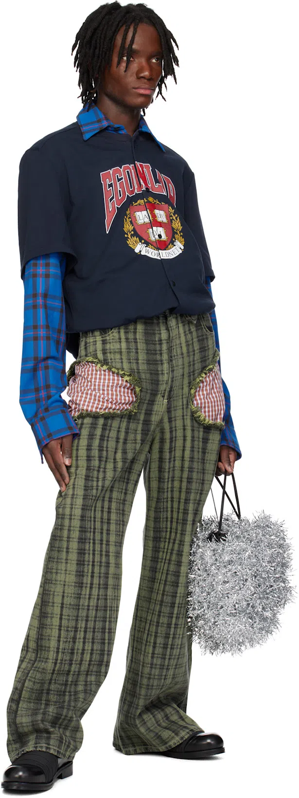 DOUBLET Silver Cheerleading Pompon Bag