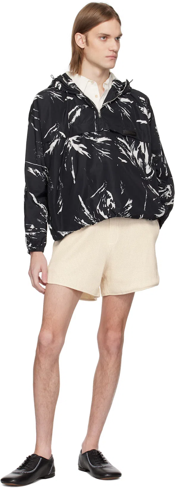 WALES BONNER Althea Mcnish Bloom Print Anorak In Black