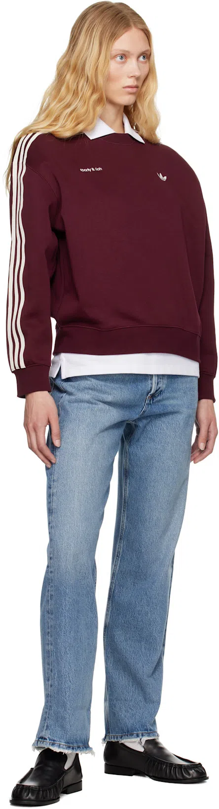 AGOLDE Blue Fran Low Slung Straight Jeans