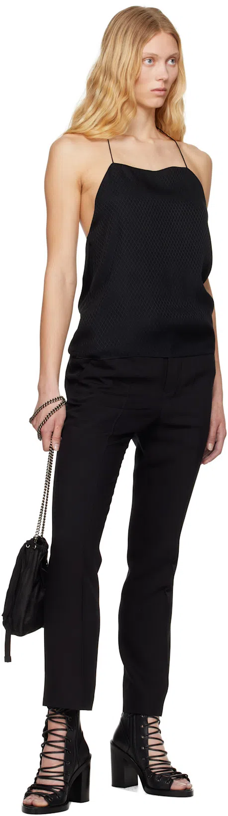 ANN DEMEULEMEESTER Woman Ankle Boots Black Size 11 Leather In Multicolor