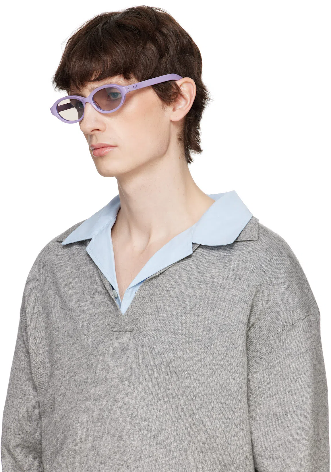 RETROSUPERFUTURE Purple Parola Sunglasses In Caramella