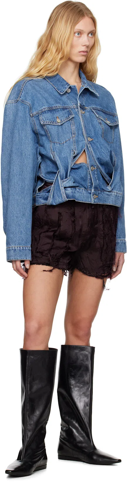 MAGLIANO Blue Livello Denim Jacket In 05 Officina Blue