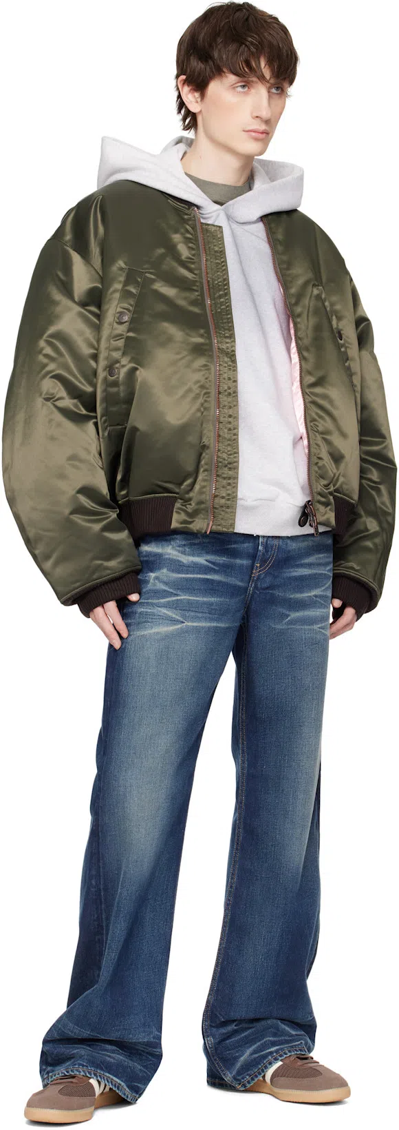 ACNE STUDIOS Melange Hoodie Logo Ci0159co R 92h In White