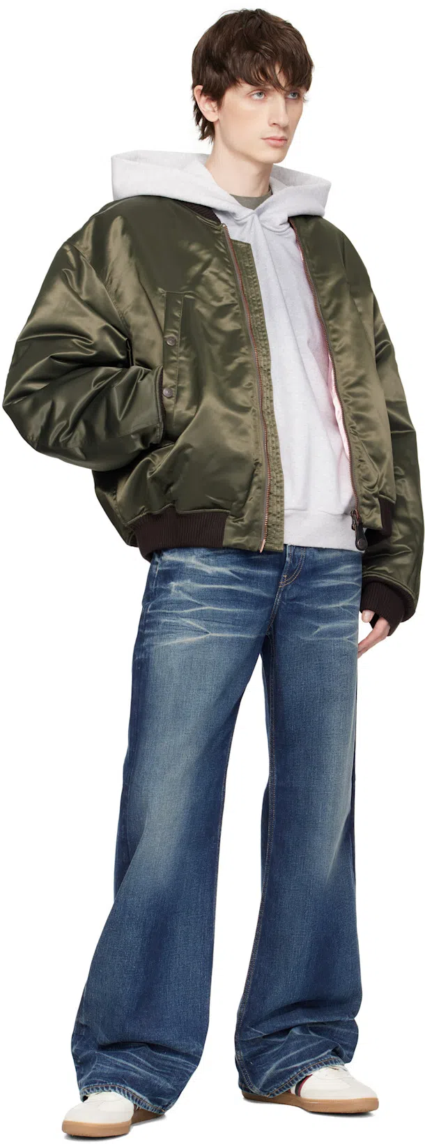 ACNE STUDIOS Melange Hoodie Logo Ci0159co R 92h In White