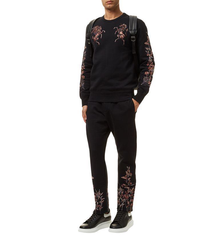 ALEXANDER MCQUEEN Oversized Sneakers In Black And White Leather