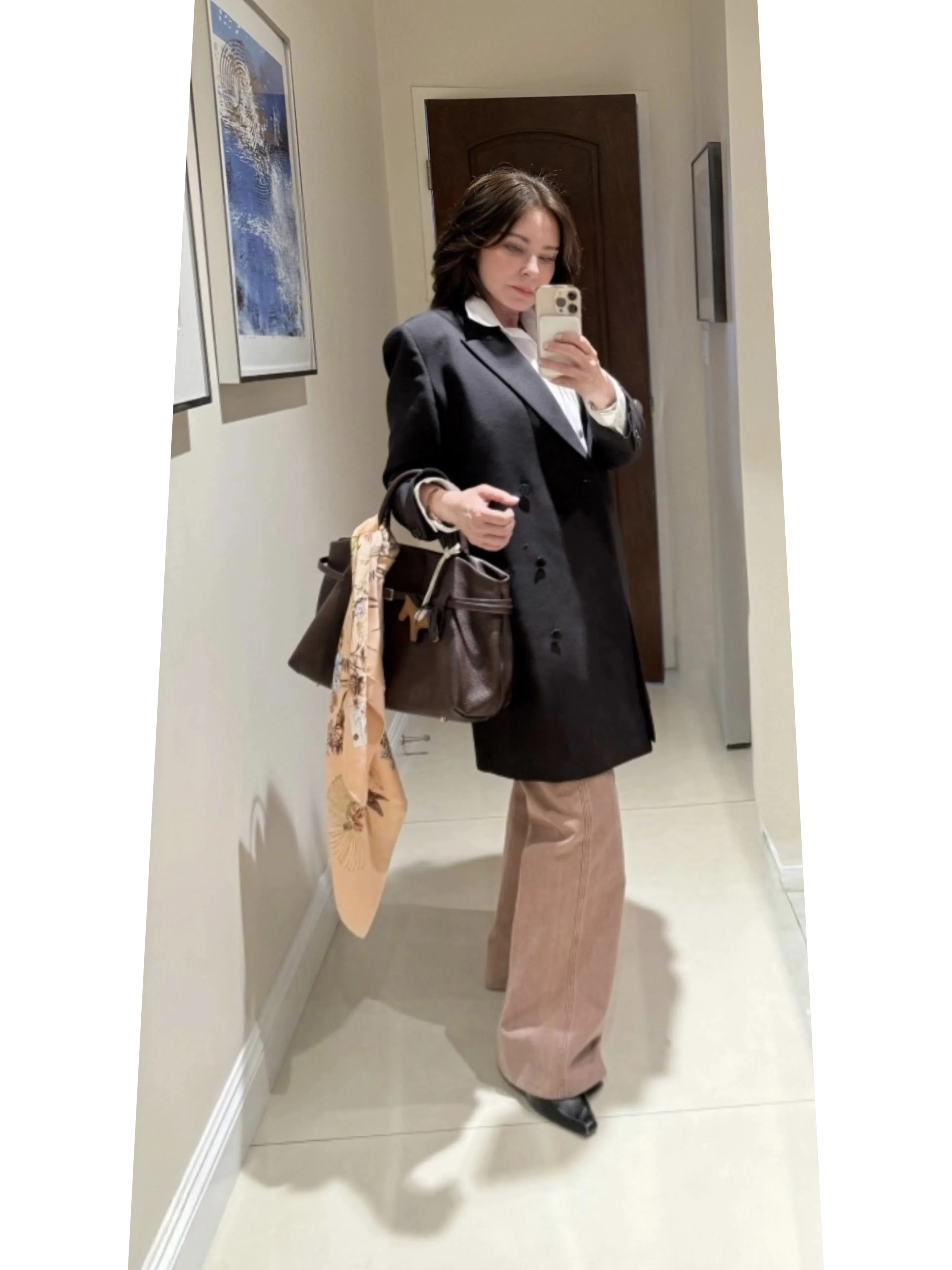 THEORY Button-front Boyfriend Shirt In White