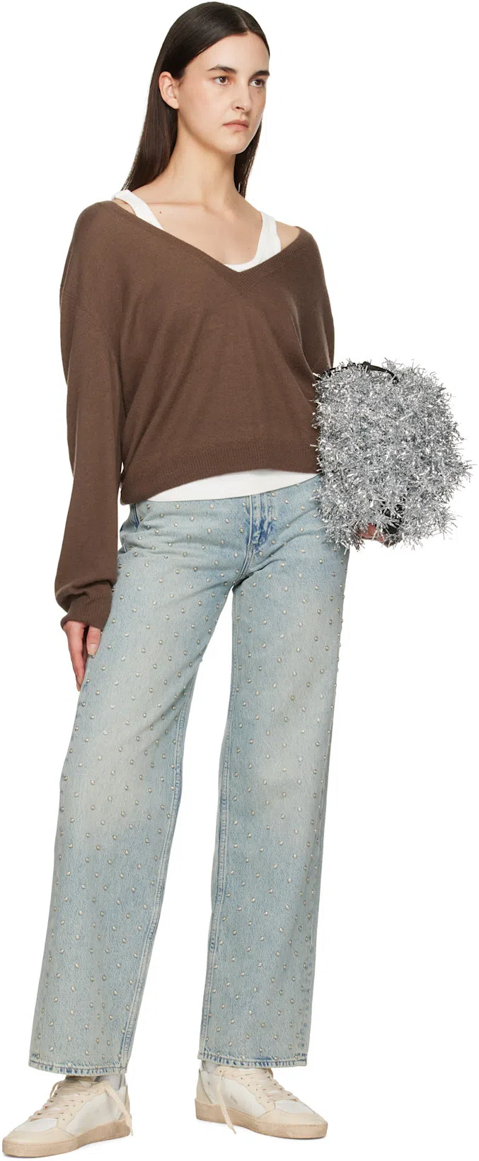 DOUBLET Silver Cheerleading Pompon Bag