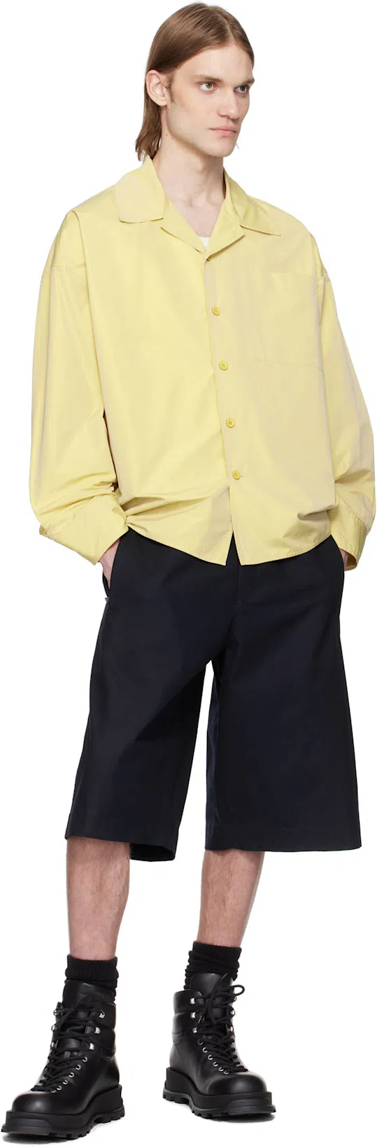 JIL SANDER Man Ankle Boots Black Size 8 Leather