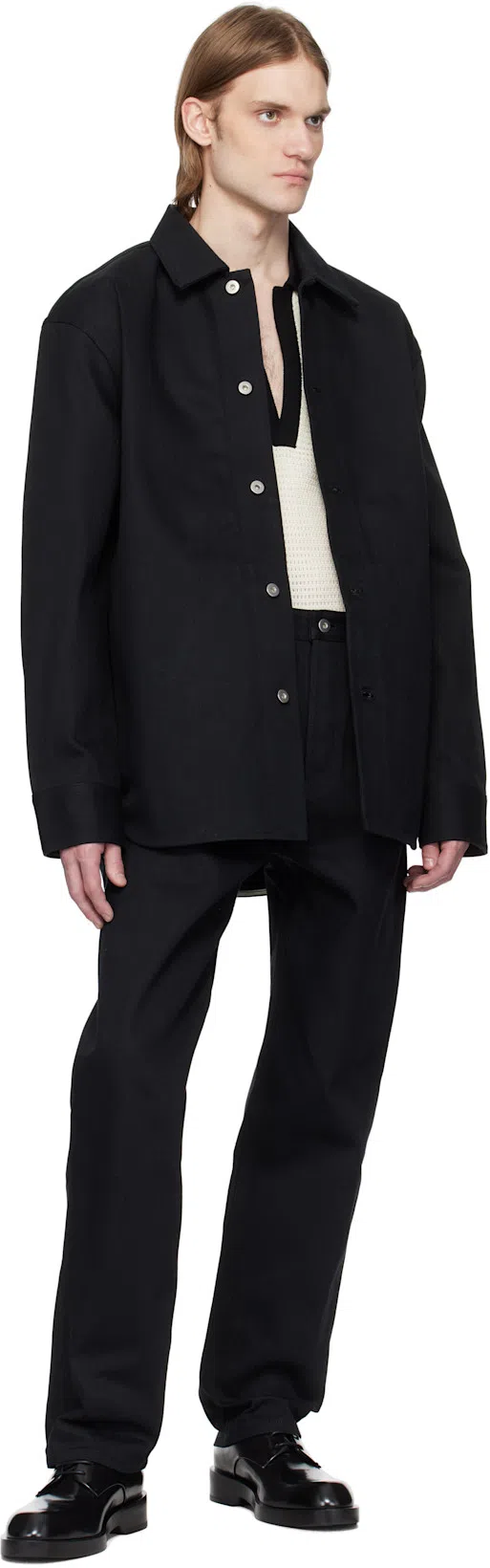 JIL SANDER Relaxed-fit Black Denim Pants With Five-pocket Design