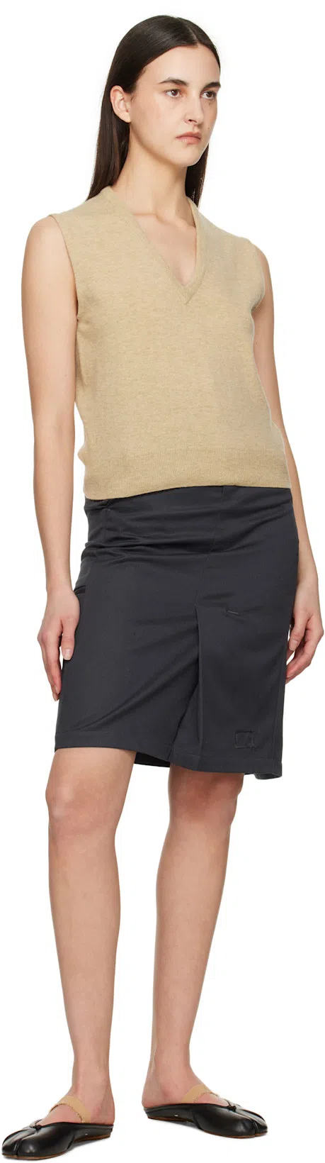 MAISON MARGIELA Tabi Ballerinas In Black