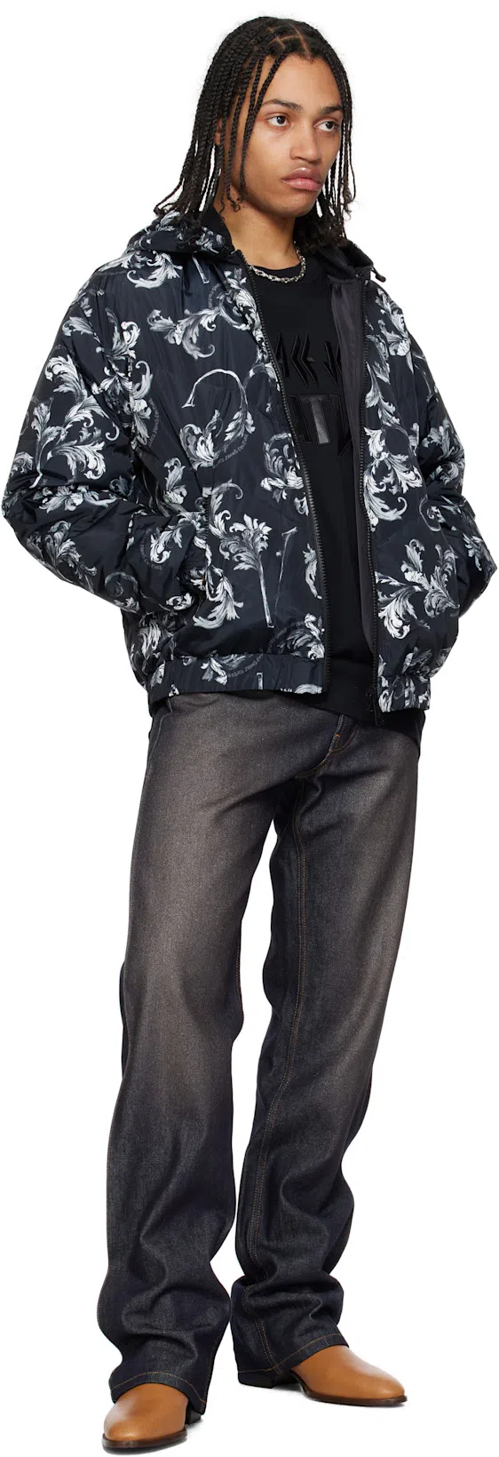 VALENTINO GARAVANI Tan Pat Boots In Qsn Roasted Pecan