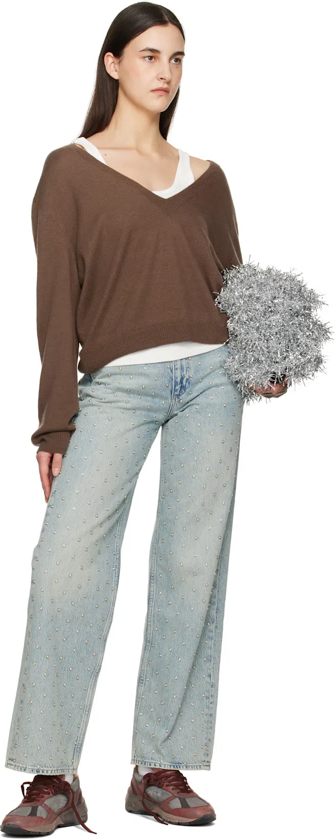 DOUBLET Silver Cheerleading Pompon Bag