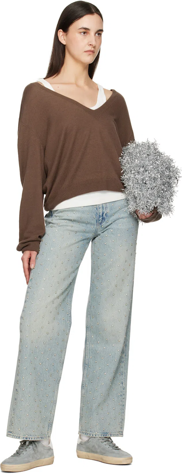 DOUBLET Silver Cheerleading Pompon Bag