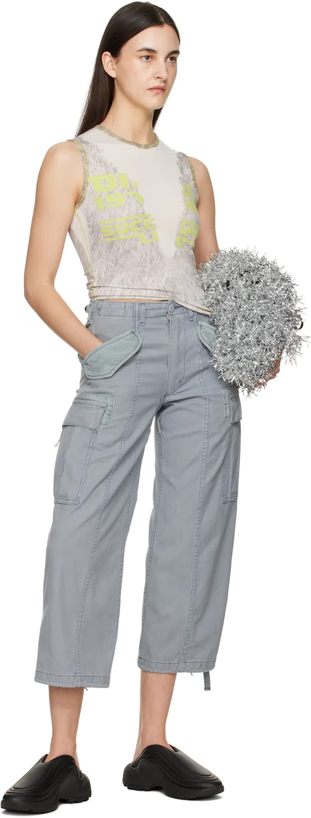 DOUBLET Silver Cheerleading Pompon Bag