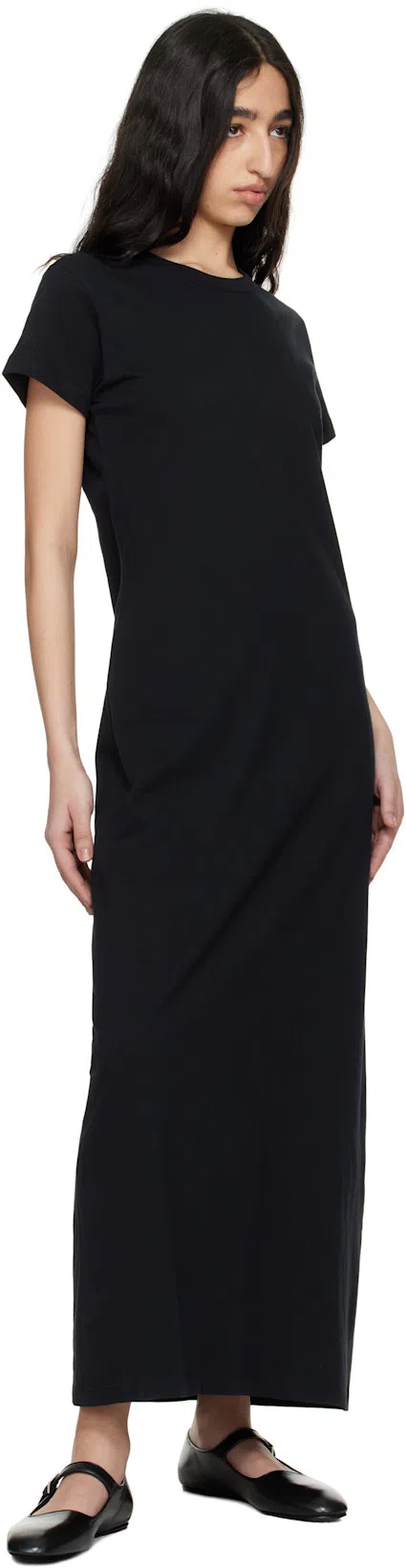 LESET Exclusive Margo Cotton T-shirt Maxi Dress In Black
