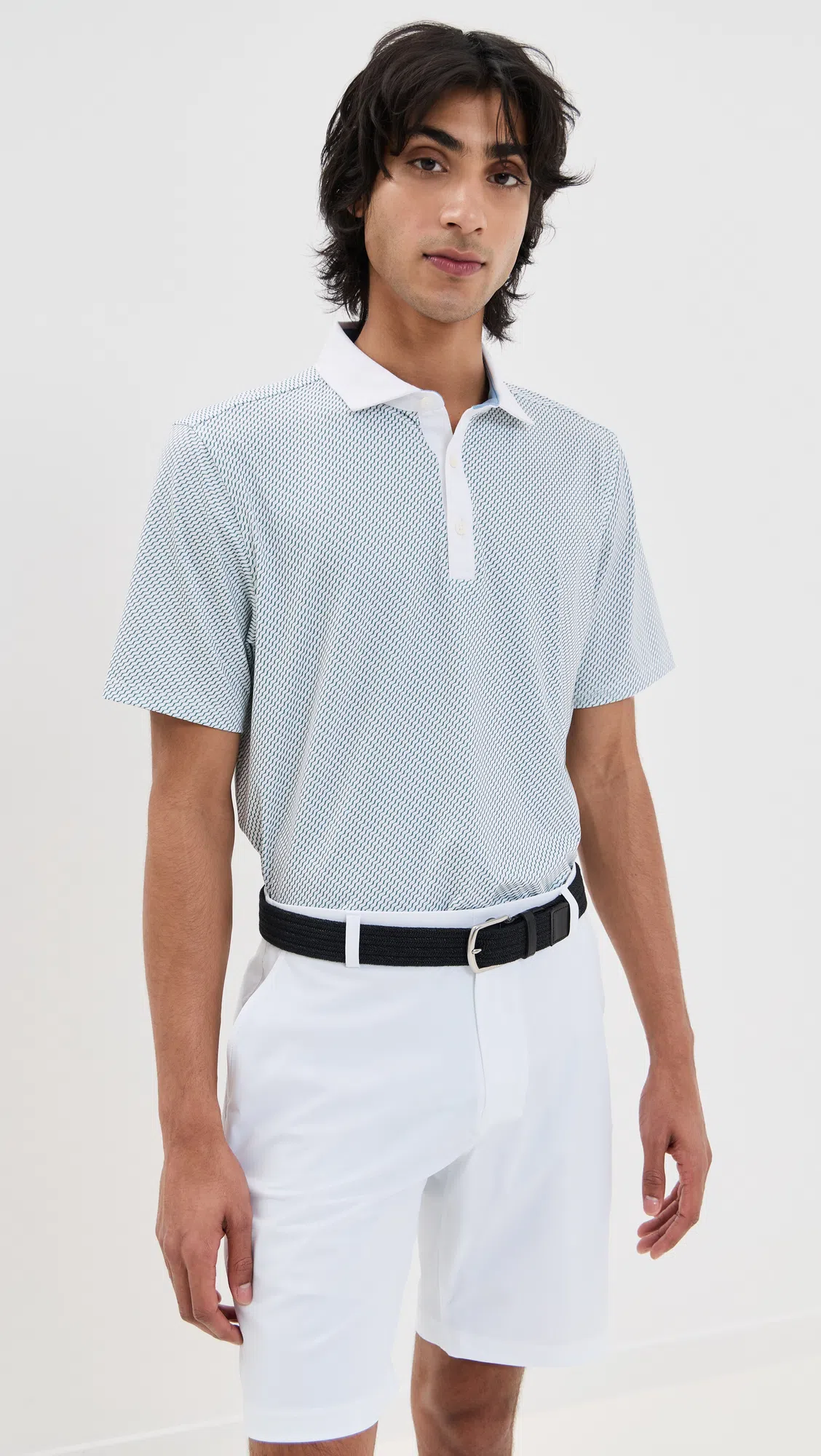 REDVANLY Hanover Pull On Shorts 9 Bright White