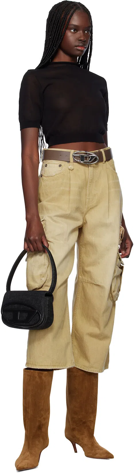 AMINA MUADDI Fiona Suede Ankle Boots In Dark Brown