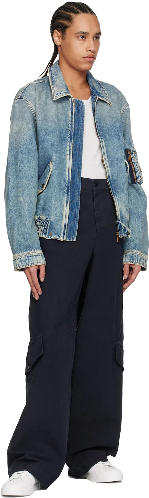 DOLCE & GABBANA Calfskin Strobel Portofino Light Sneakers In Neutral