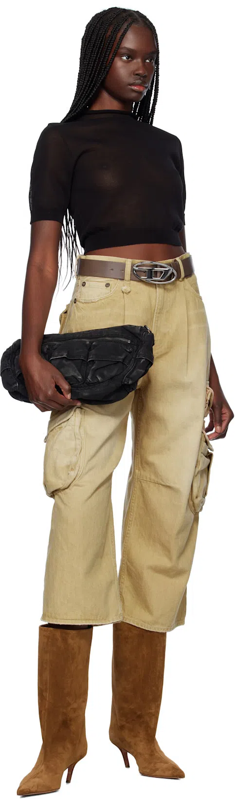 AMINA MUADDI Fiona Suede Ankle Boots In Dark Brown