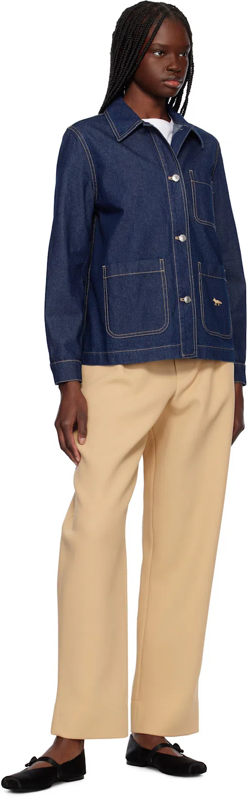 WARDROBE.NYC Beige Hailey Bieber Edition Hb Trousers In Biscuit