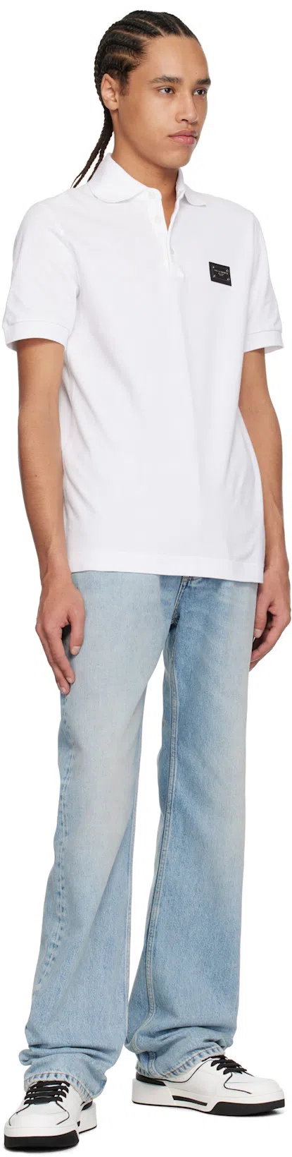 DOLCE & GABBANA Two-tone Leather New Roma Sneakers In Multi