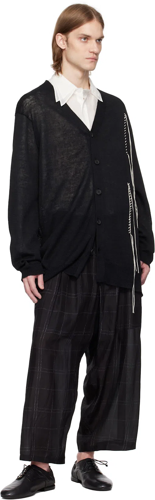 YOHJI YAMAMOTO Camicia Oversize In Cellulosa Bianca  Uomo In White