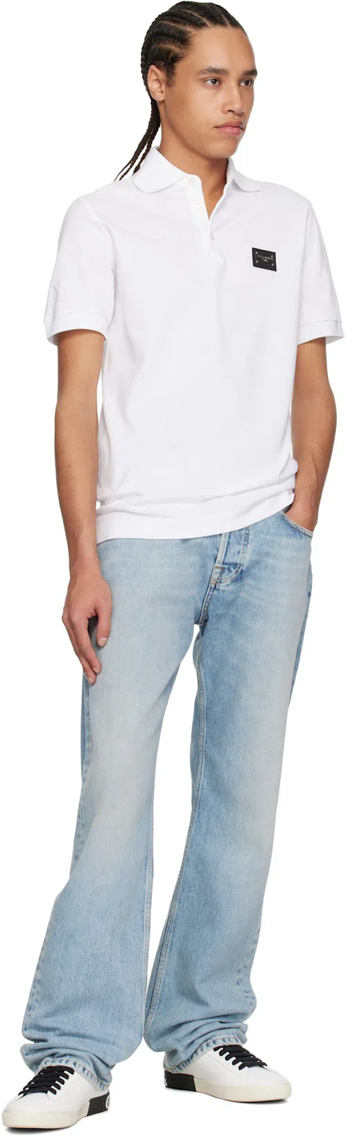 LANVIN Blue Straight-leg Jeans In Light Blue22