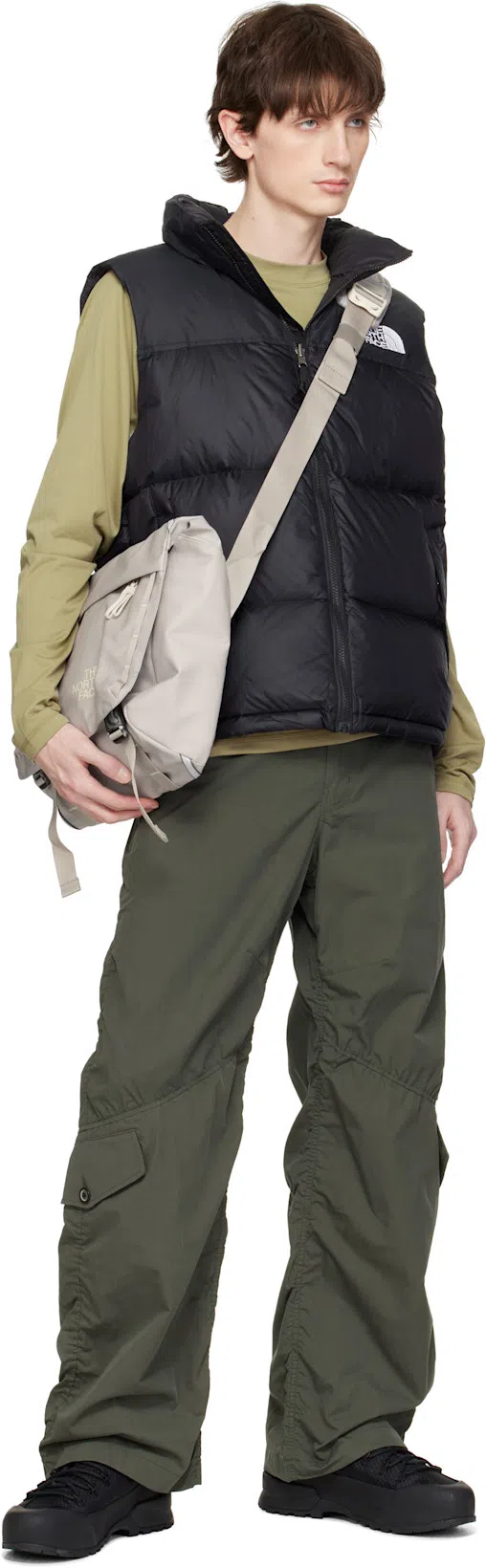 THE NORTH FACE Men's 1996 Retro Nuptse Vest In Black In Nero Neri E Grigi