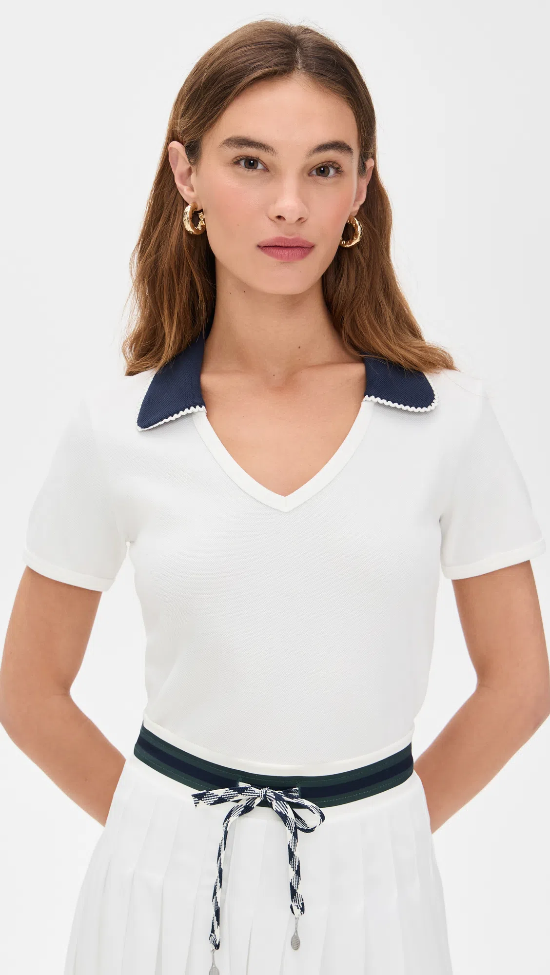 THE UPSIDE Laver Cadiz Pleated Tennis Mini Skirt In White
