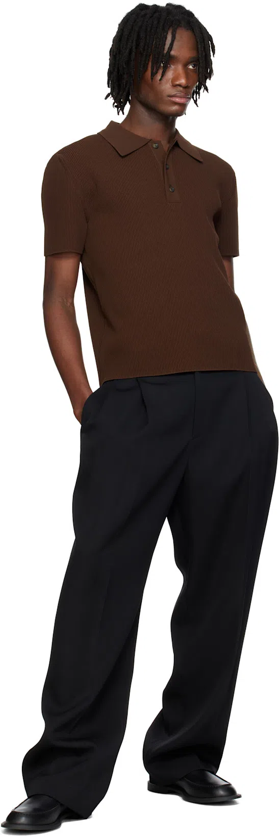 THE ROW Nic Loafers In Black