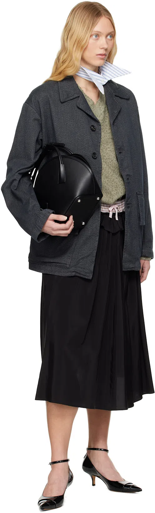 MAISON MARGIELA Cotton Sport Jacket In Midnight Melange