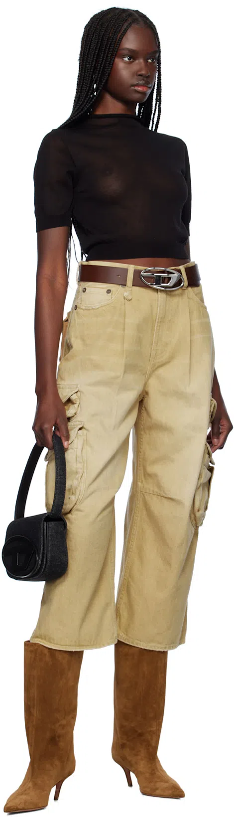 AMINA MUADDI Fiona Suede Ankle Boots In Dark Brown