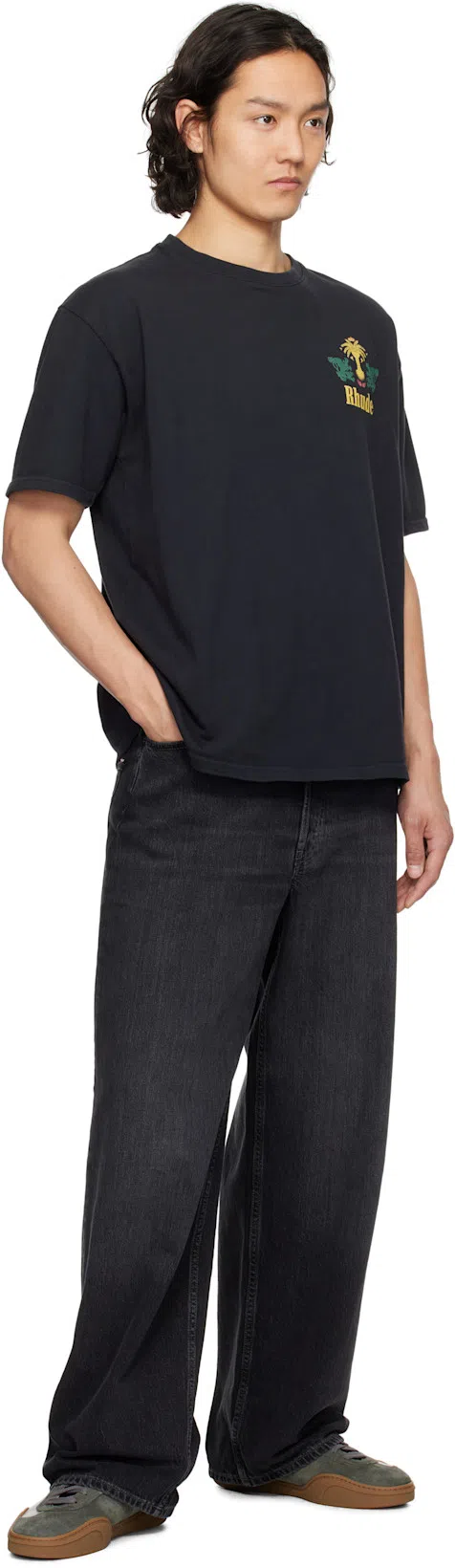 ACNE STUDIOS Men Leather Low-top Sneakers In Multi