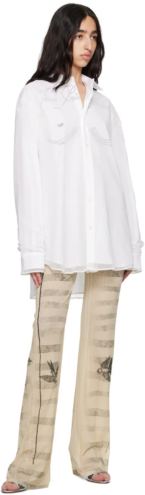 PARIS TEXAS Patent Leather Lidia Mules 70 In Silver