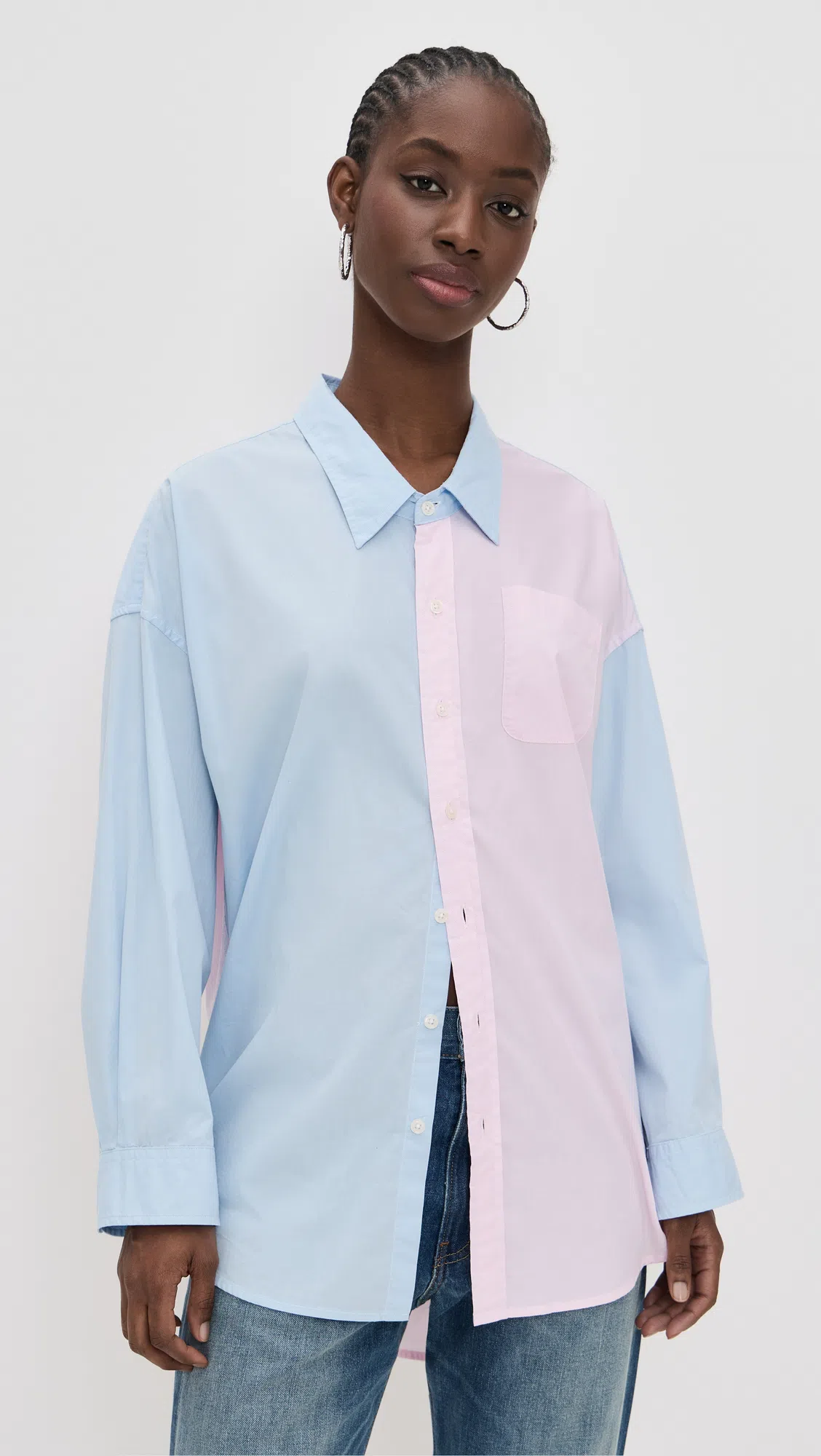 JEANERICA Belem Rigid Mid-rise Wide-leg Jeans In Grey