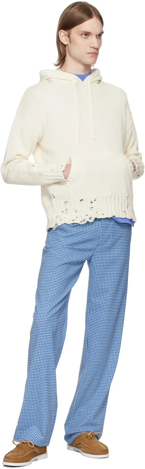 MARNI Light Blue Jersey Mini Logo T-shirt