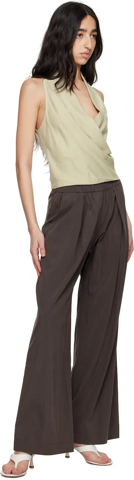 GIANVITO ROSSI Ascent Thong 55 High-heeled Sandals In White