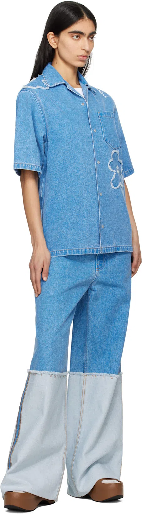 MARNI Twin-set Round Neck Sweater Print In Brown