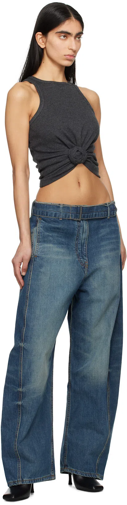 KHAITE Eva Peep-toe Leather Pumps In Black