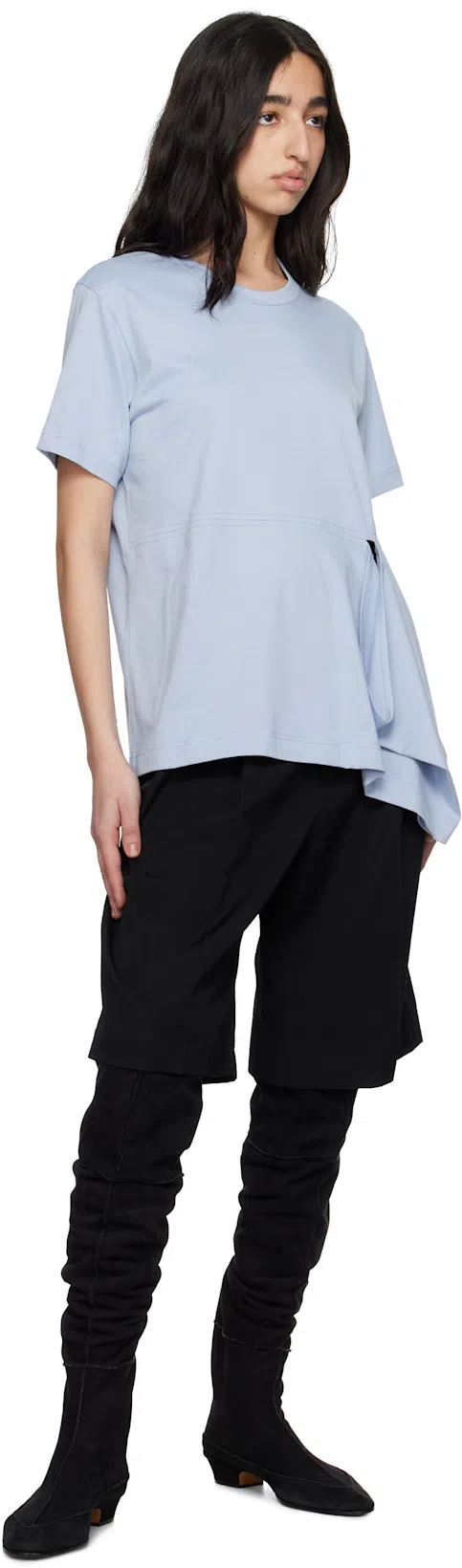 THE ROW Hereditas 25 Suede Over-the-knee Boots In Schwarz