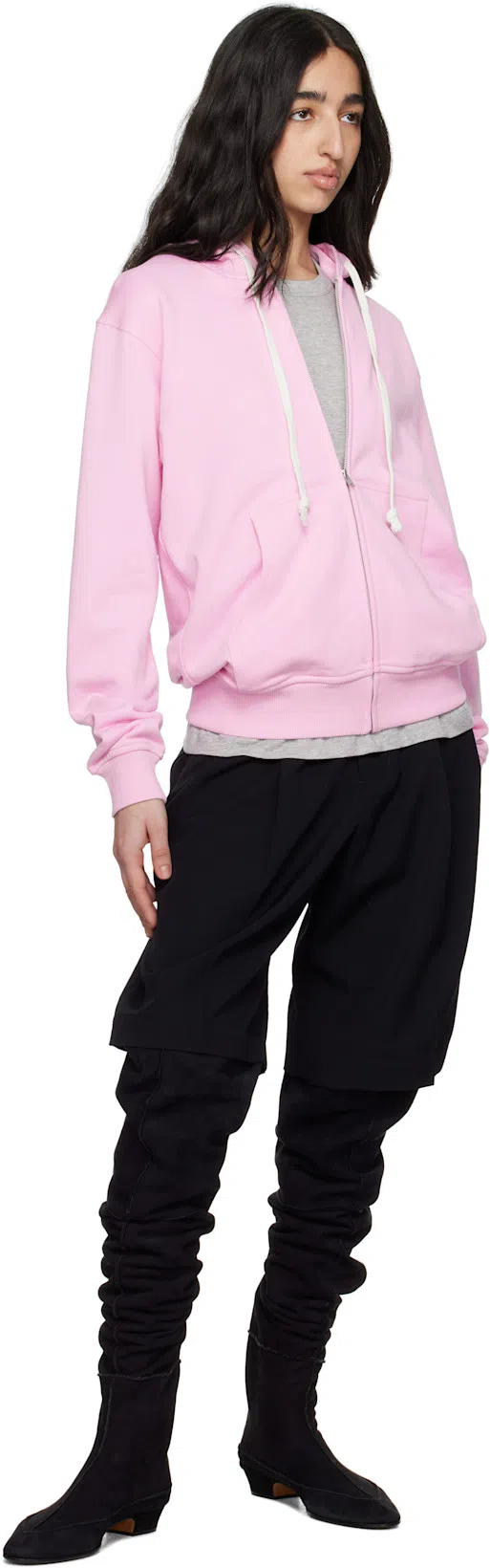 THE ROW Hereditas 25 Suede Over-the-knee Boots In Schwarz