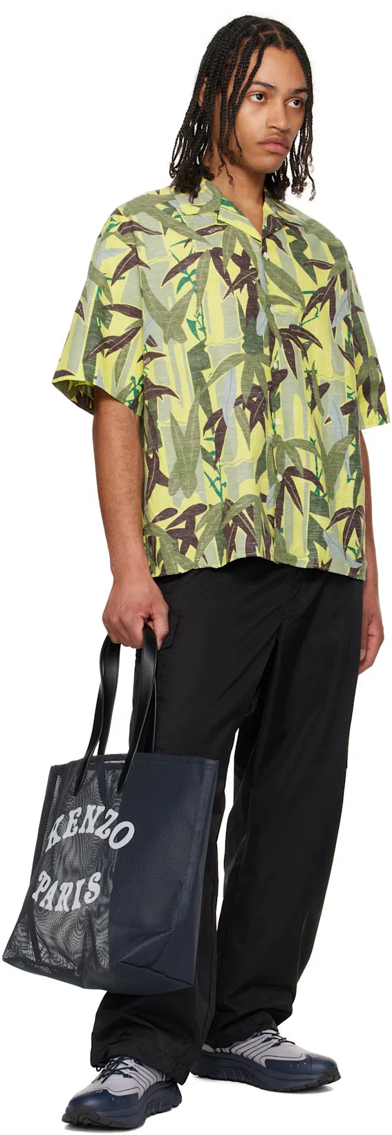 KENZO Large Double Handle Tote Bag In Navy Blue