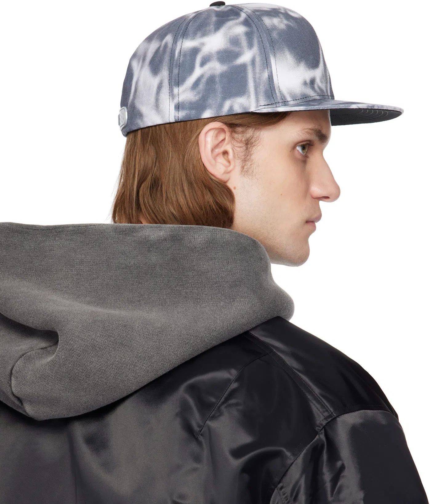 ACNE STUDIOS Men Logo Cotton Hoodie In Gray