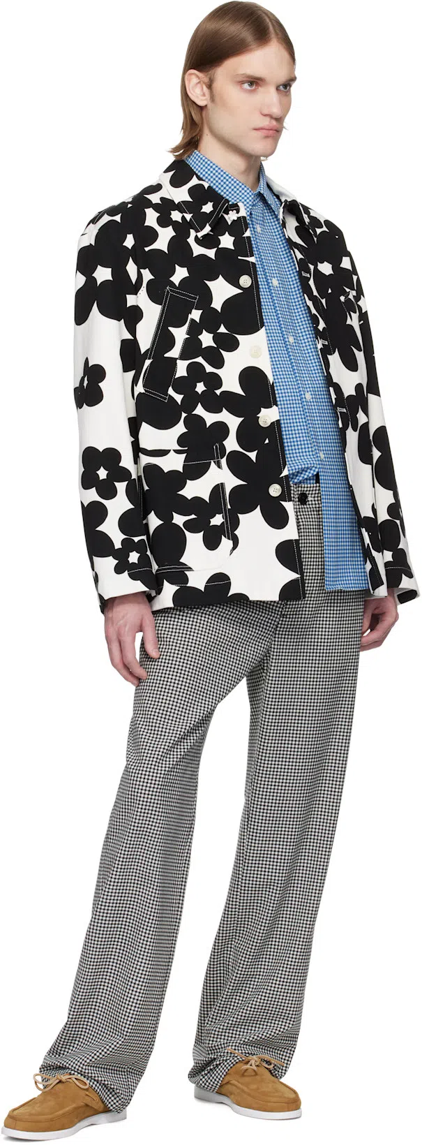 MARNI 'floral Bloom' Jacket With Front Pockets In Black