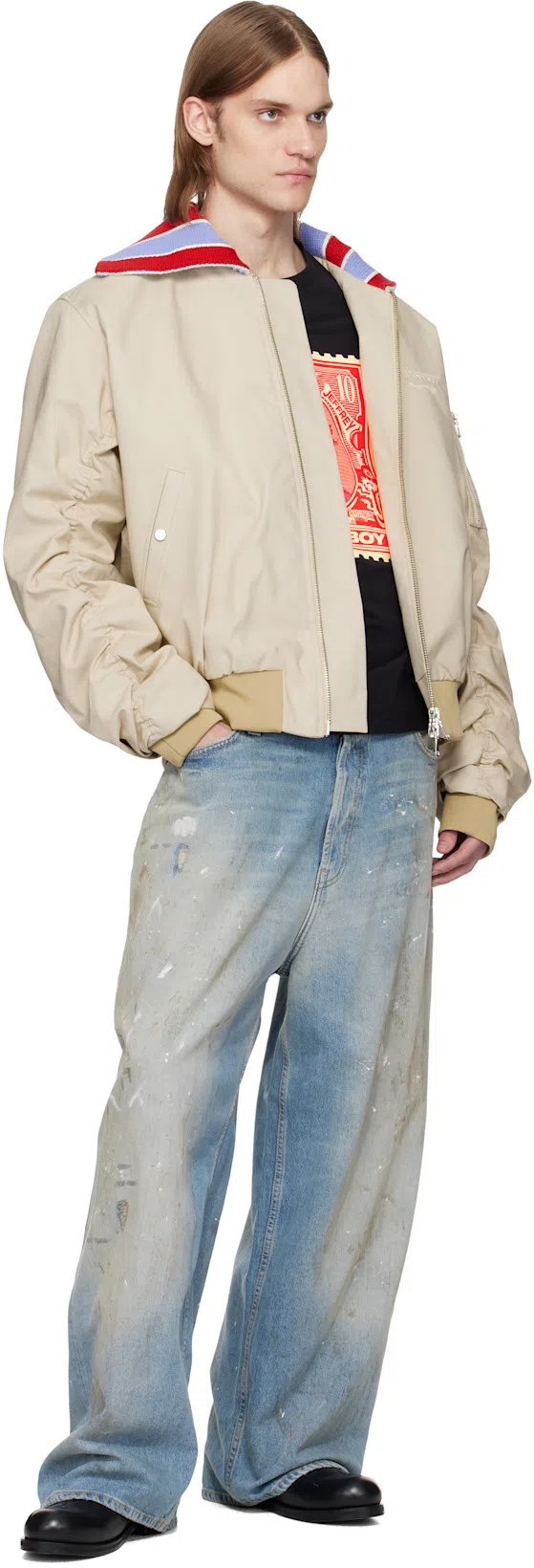 CHARLES JEFFREY LOVERBOY Neutral Jackets In Beige