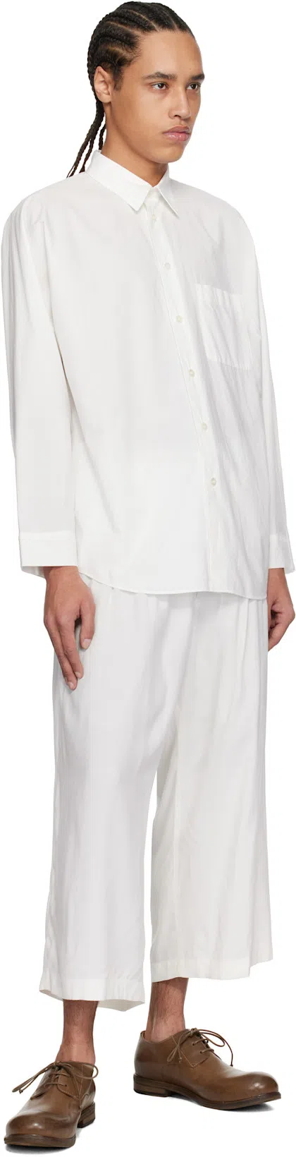 YOHJI YAMAMOTO Ette Pants In White